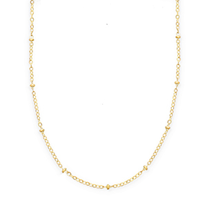 BY31&reg; Gliederkette aus Stainless Steel - Rostfreiem Stahl with Spheres Gold