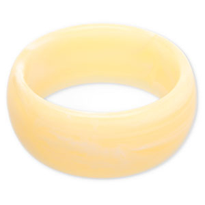 Armb&auml;nder Bangle aus Resin Vanilla yellow-white