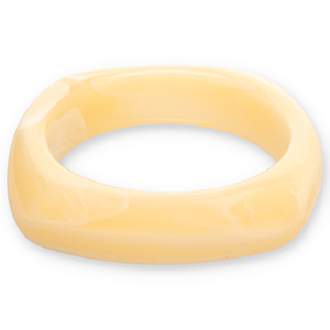 Armb&auml;nder Bangle aus Resin Vanilla yellow-white