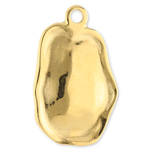 Anh&auml;nger aus Stainless Steel - Rostfreiem Stahl Irregular Gold