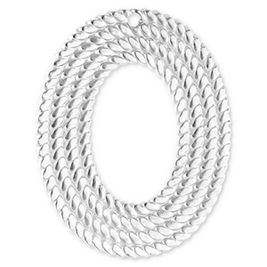 Anh&auml;nger aus Stainless Steel - Rostfreiem Stahl Oval Silver