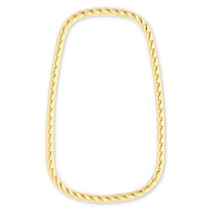Zubeh&ouml;r aus Stainless Steel - Rostfreiem Stahl Zwischenst&uuml;ck Rectangle Gold