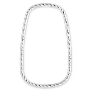 Zubeh&ouml;r aus Stainless Steel - Rostfreiem Stahl Zwischenst&uuml;ck Rectangle Silver
