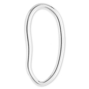 Zubeh&ouml;r aus Stainless Steel - Rostfreiem Stahl Zwischenst&uuml;ck Oval Silver