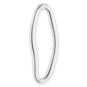Zubeh&ouml;r aus Stainless Steel - Rostfreiem Stahl Zwischenst&uuml;ck Oval Silver
