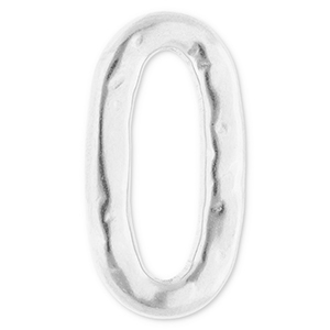 Zubeh&ouml;r aus Stainless Steel - Rostfreiem Stahl Zwischenst&uuml;ck Oval Silver