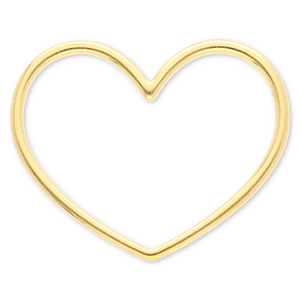 Zubeh&ouml;r aus Stainless Steel - Rostfreiem Stahl Zwischenst&uuml;ck Heart Gold