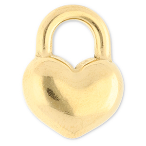 Anh&auml;nger aus Stainless Steel - Rostfreiem Stahl Heart Gold