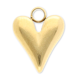 Anh&auml;nger aus Stainless Steel - Rostfreiem Stahl Heart Gold
