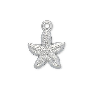 Anh&auml;nger aus Stainless Steel - Rostfreiem Starfish Silver