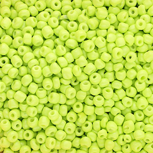 Rocailles Perlen Glas 6/0 (4 mm) Lime yellow