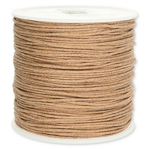 Kordel aus Wachs 1 mm Sand beige