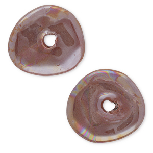 Perlen Griechische Keramik DQ Donut Dark mauve
