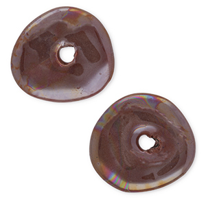 Perlen Griechische Keramik DQ Donut Victorian purple