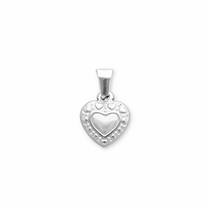 Anh&auml;nger aus Stainless Steel - Rostfreiem Stahl Heart Silver