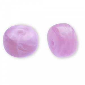 Perlen aus Acryl Disc Lilac-white