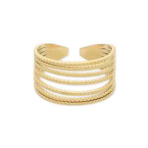 Stainless Steel - Rostfrei Stahl Ringe Gold