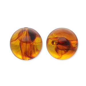20 mm Perlen aus Acryl Round Orange brown