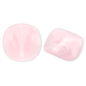 Perlen aus Acryl Organic Light pink-white