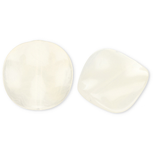 Perlen aus Acryl Organic Off white