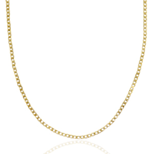 Stainless Steel - Rostfrei Stahl Gliederkette Gold