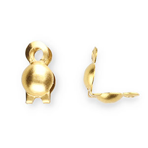 Zubeh&ouml;r aus Stainless Steel - Rostfreiem Stahl Kalotten 3.2 mm Gold