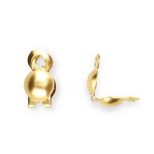 Zubeh&ouml;r aus Stainless Steel - Rostfreiem Stahl Kalotten 2.4 mm Gold