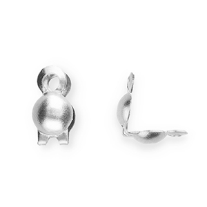 Zubeh&ouml;r aus Stainless Steel - Rostfreiem Stahl Kalotten 2.4 mm Silver