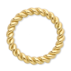 Zubeh&ouml;r aus Stainless Steel - Rostfreiem Stahl Ring 12 mm Gold