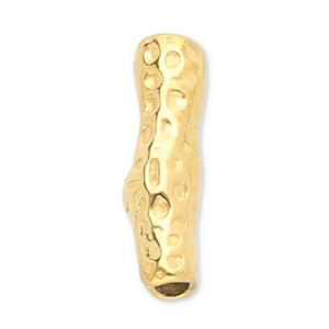 Perlen aus Stainless Steel - Rostfreiem Stahl Tube Gold