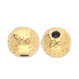 Perlen aus Stainless Steel - Rostfreiem Stahl Gold