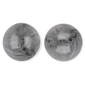 20 mm Perlen aus Acryl Round Grey-marble