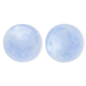 20 mm Perlen aus Acryl Round Blue-marble