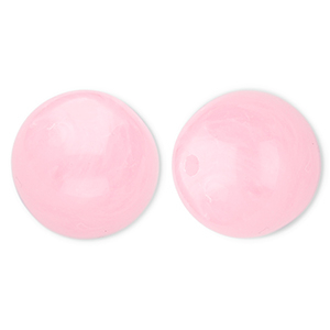 20 mm Perlen aus Acryl Round Pink-marble