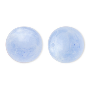 16 mm Perlen aus Acryl Round Blue-marble