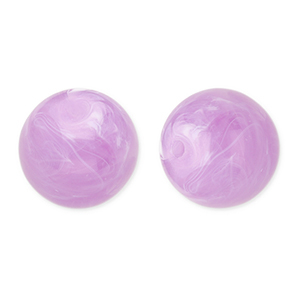 16 mm Perlen aus Acryl Round Lavender purple-marble
