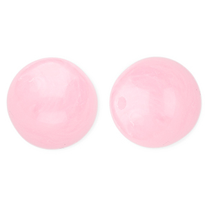 16 mm Perlen aus Acryl Round Pink-marble