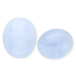 Perlen aus Acryl Oval Blue-marble