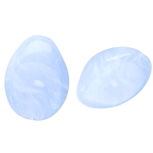 Perlen aus Acryl Drop Blue-marble