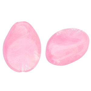 Perlen aus Acryl Drop Pink-marble