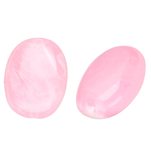 Perlen aus Acryl Oval Pink-marble