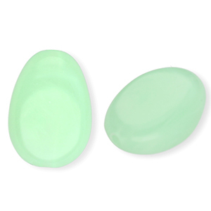 Perlen aus Acryl Oval Mint green-marble