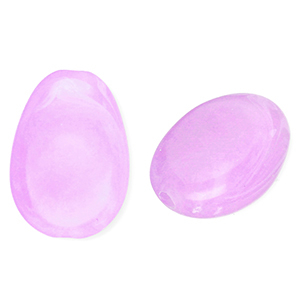 Perlen aus Acryl Oval Lavender purple-marble