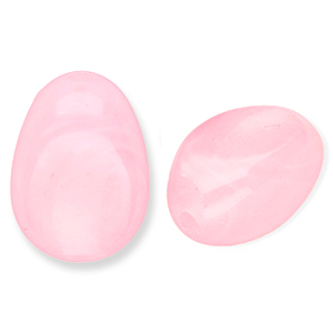 Perlen aus Acryl Oval Pink-marble