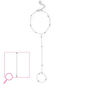 Stainless Steel - Rostfrei Stahl Handketten Ball Silver