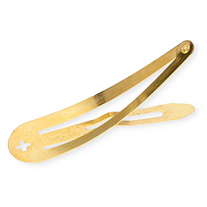 Zubeh&ouml;r Metall Haarspange mit &Ouml;se Gold