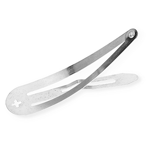 Zubeh&ouml;r Metall Haarspange mit &Ouml;se Silver