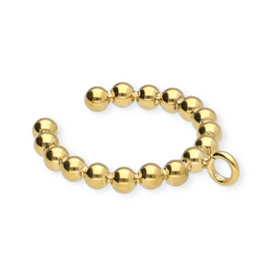 BY31&reg; Stainless Steel - Rostfrei Stahl Ohrringe / Ear Cuff Spheres with Loop Gold