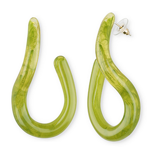 Musthave Resin Ohrringe&nbsp;/&nbsp;Ohrstecker Multicolour green