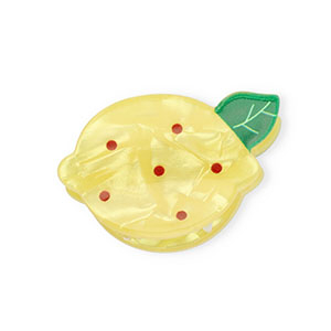 Haarschmuck Haarklemme Lemon Pearl shine yellow-green-dark red